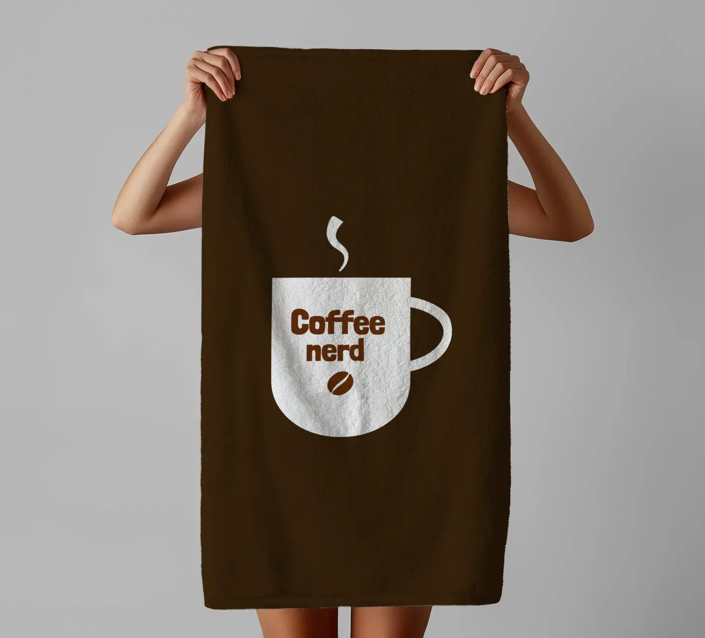 Coffee nerd badhanddoek van happieeagle
