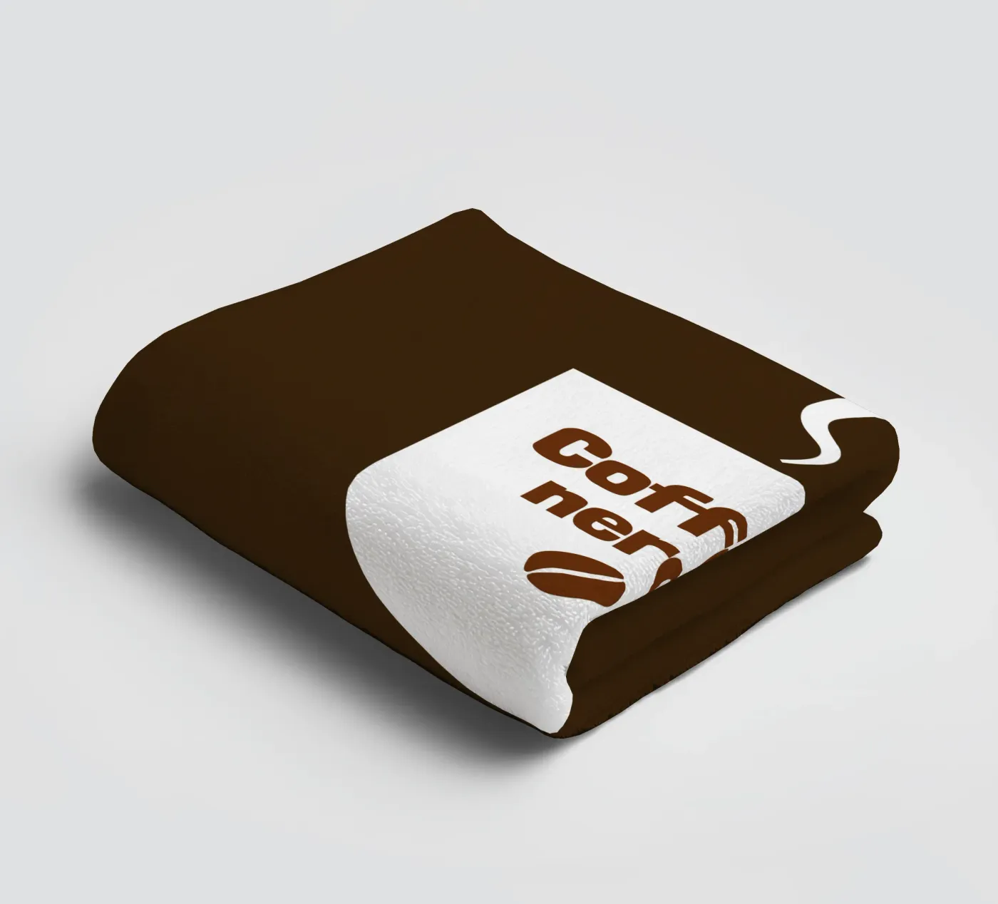 Coffee nerd badhanddoek van happieeagle