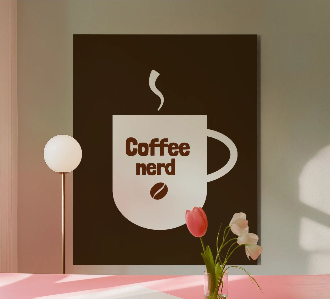 Coffee nerd alluminio dibond da happieeagle