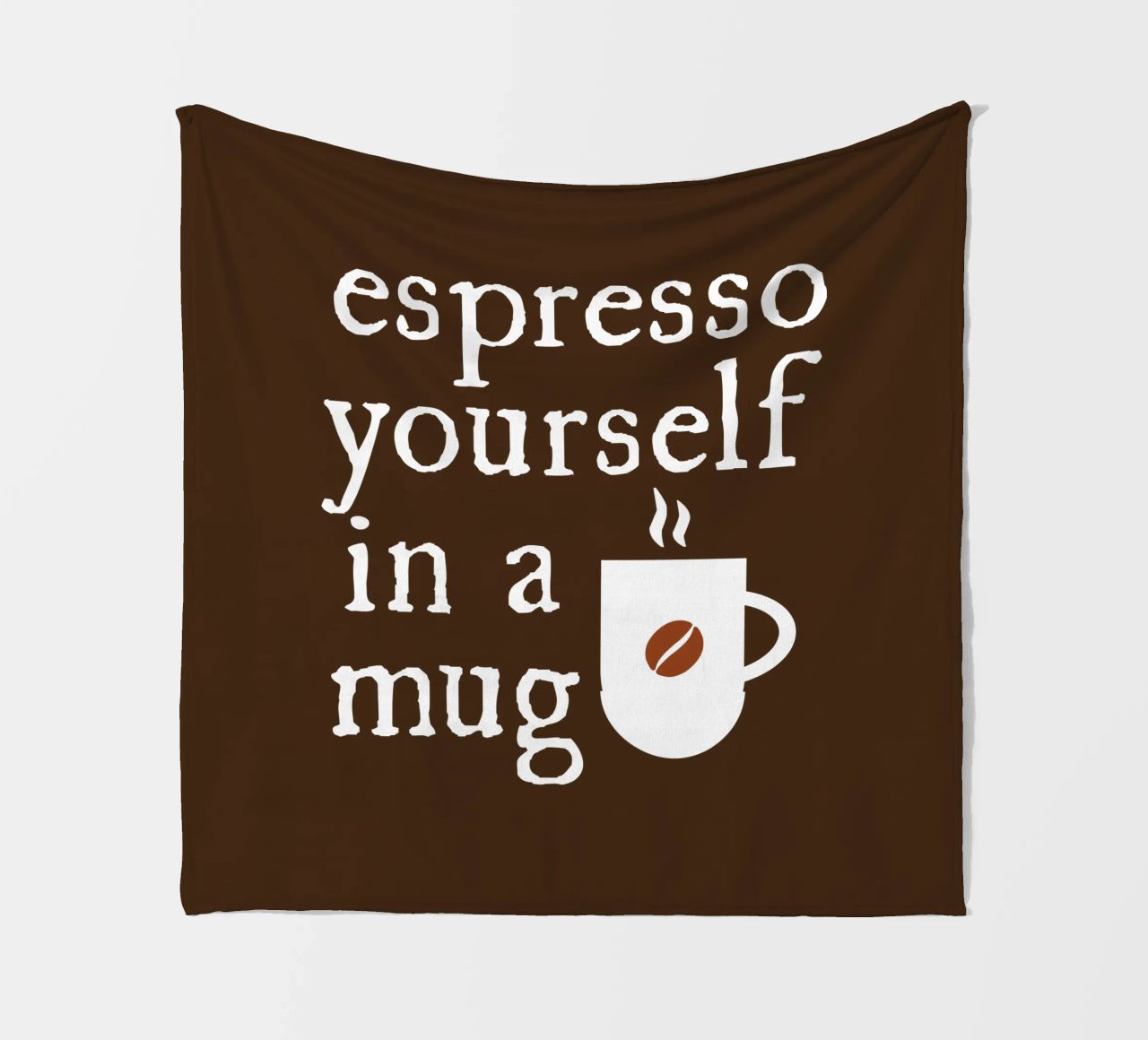 Espresso yourself in a mug Fleecedecke von happieeagle