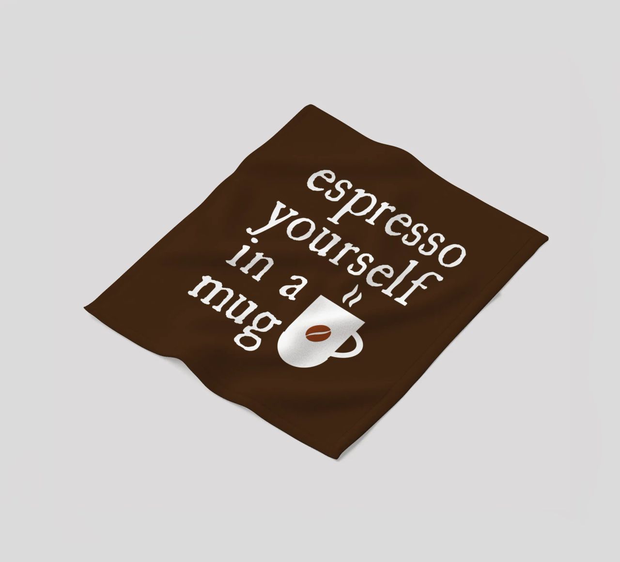 Espresso yourself in a mug Fleecedecke von happieeagle