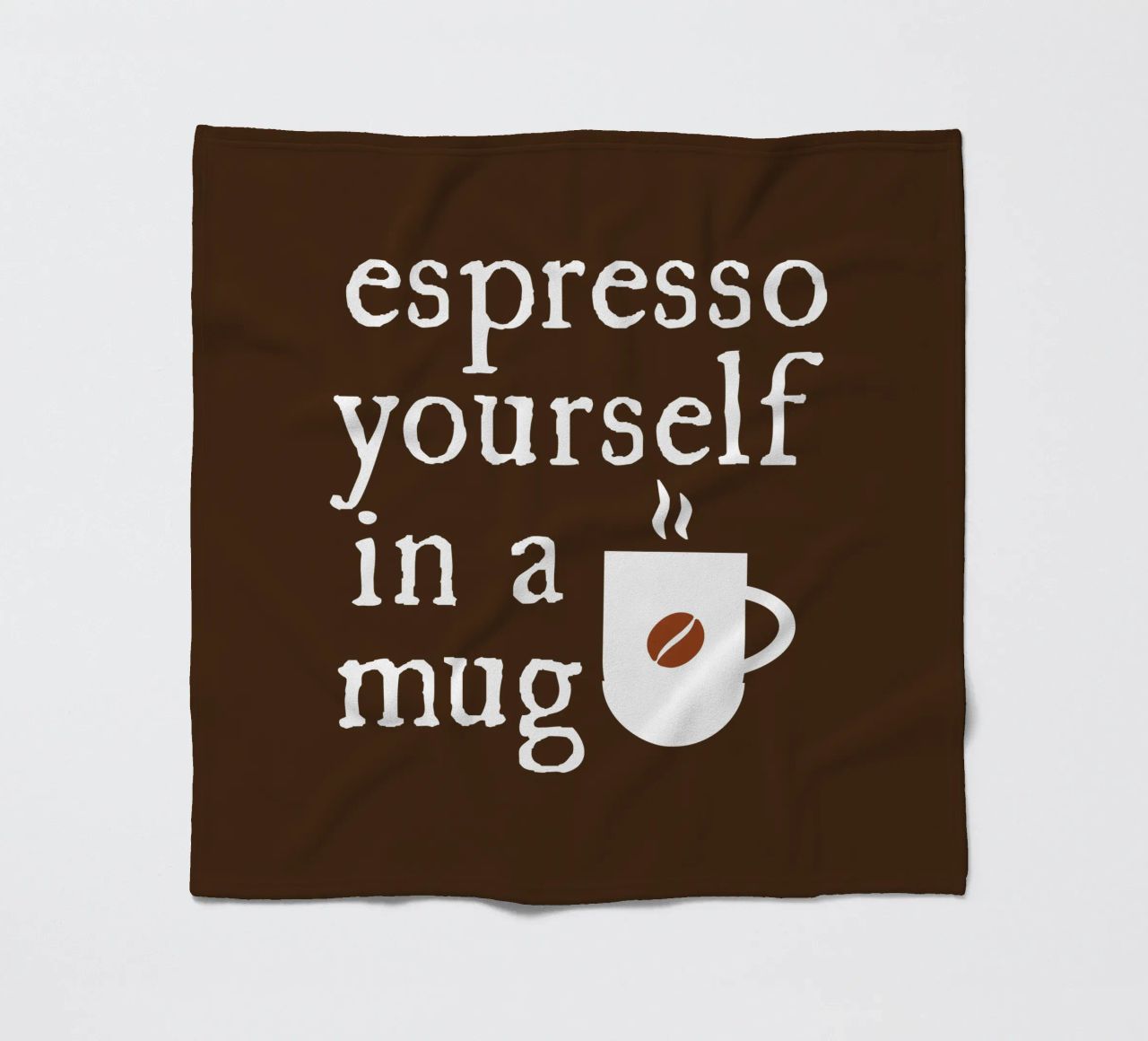 Espresso yourself in a mug Fleecedecke von happieeagle