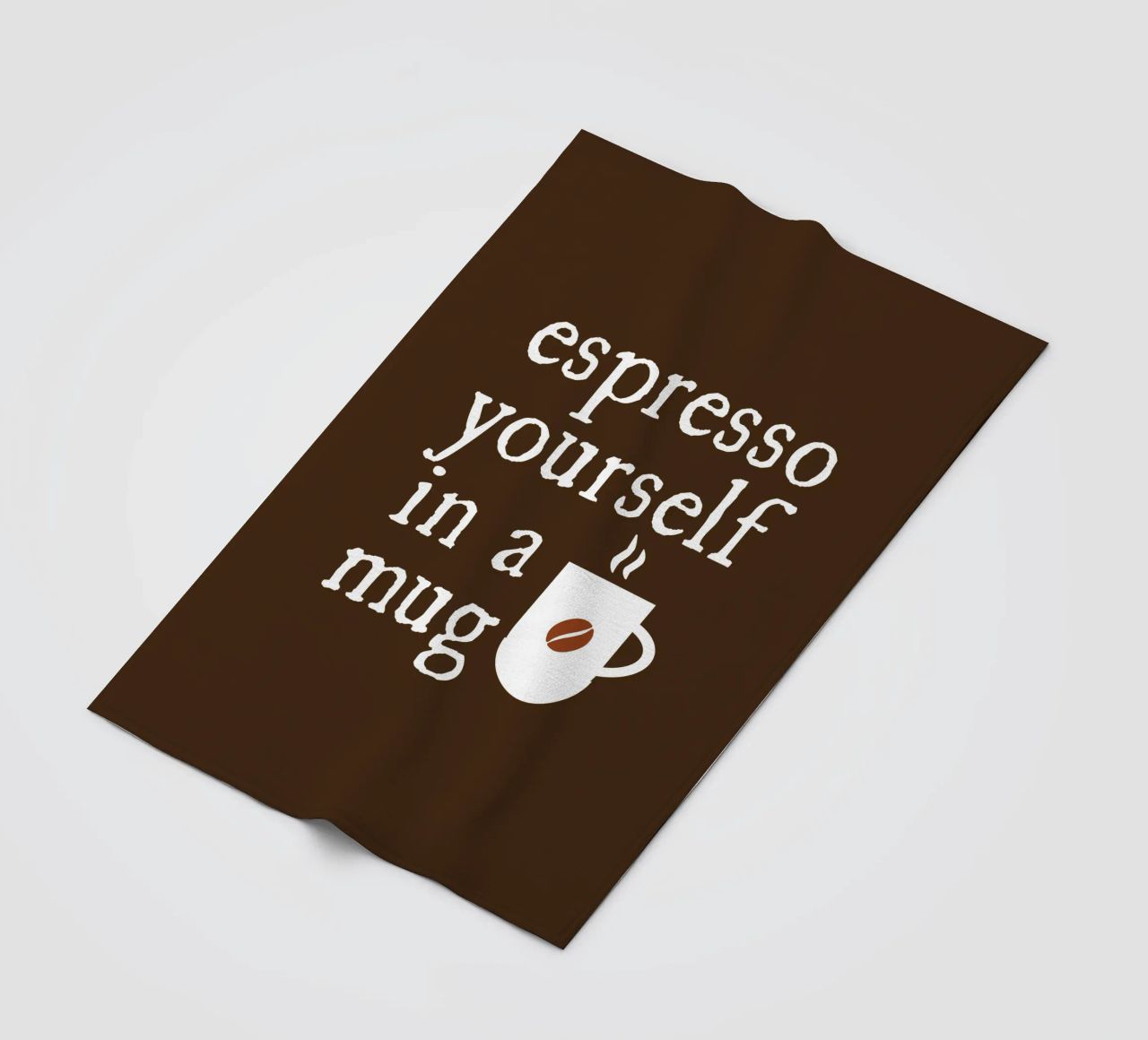 Espresso yourself in a mug Fleecedecke von happieeagle