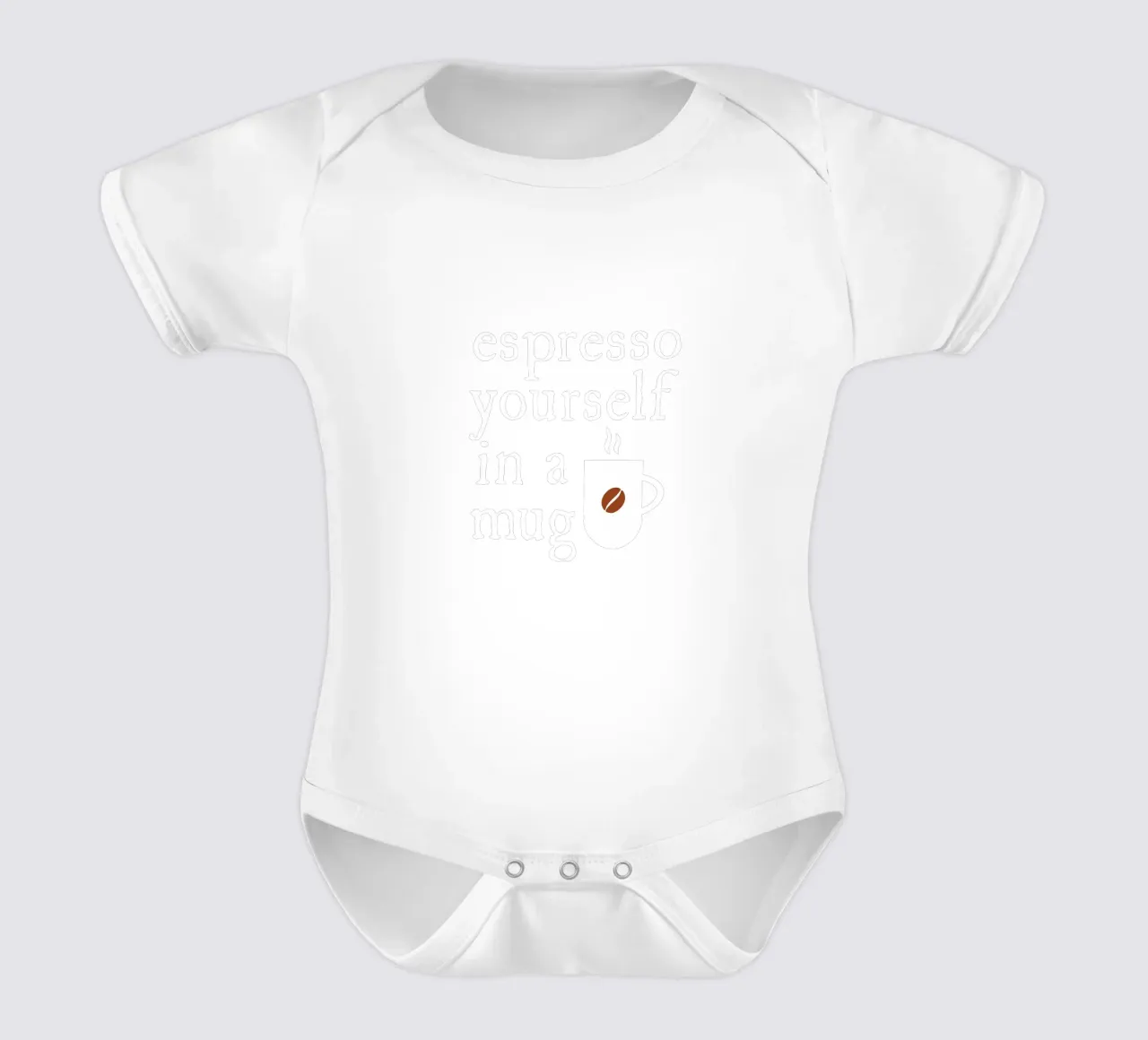 Espresso yourself in a mug body neonato maniche corte da happieeagle