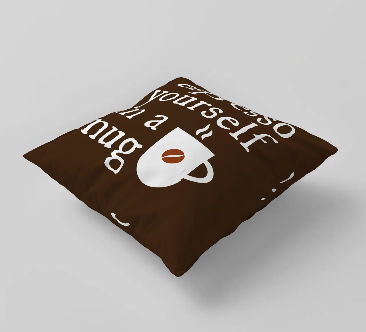 Espresso yourself in a mug cojín de happieeagle