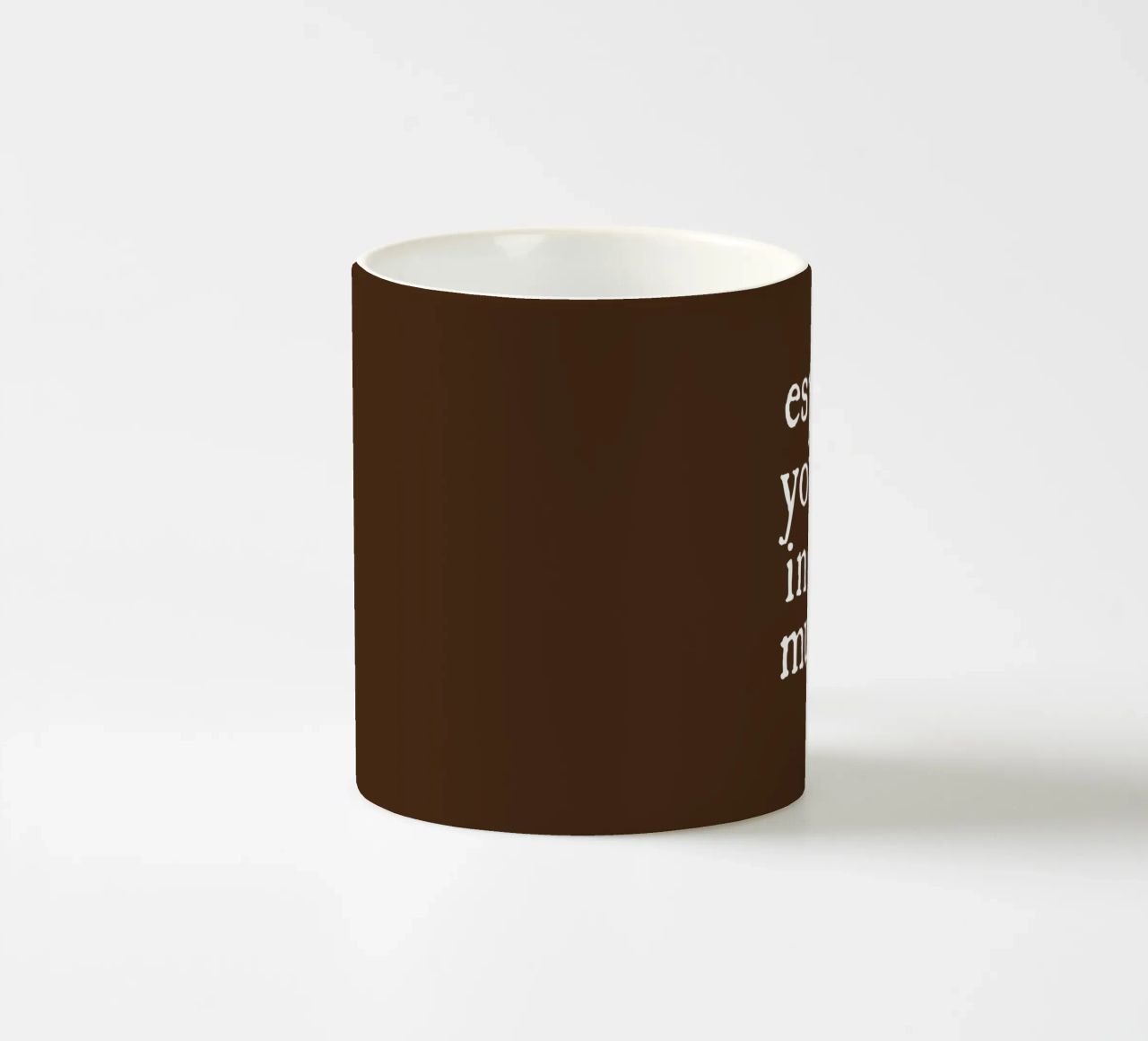 Espresso yourself in a mug Keramik Tasse von happieeagle
