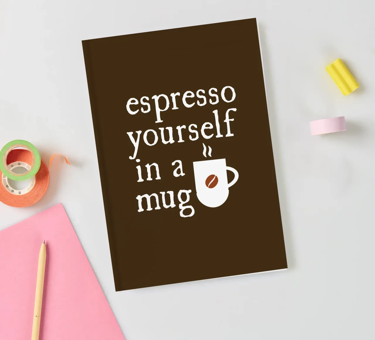 Espresso yourself in a mug notebook by happieeagle
