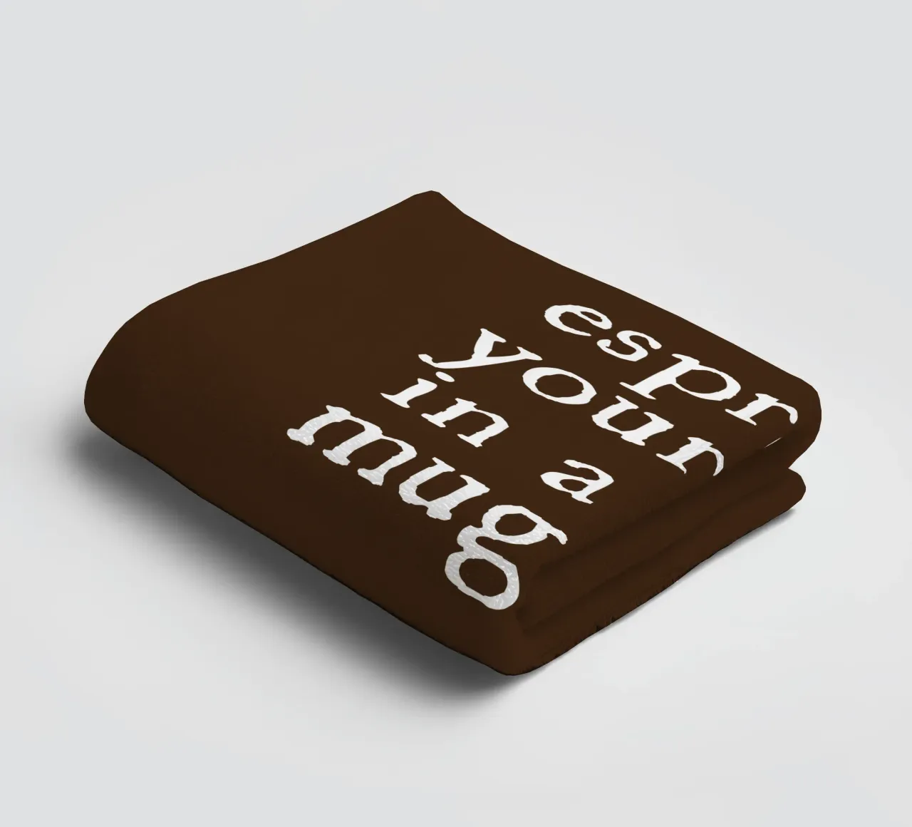 Espresso yourself in a mug badhanddoek van happieeagle