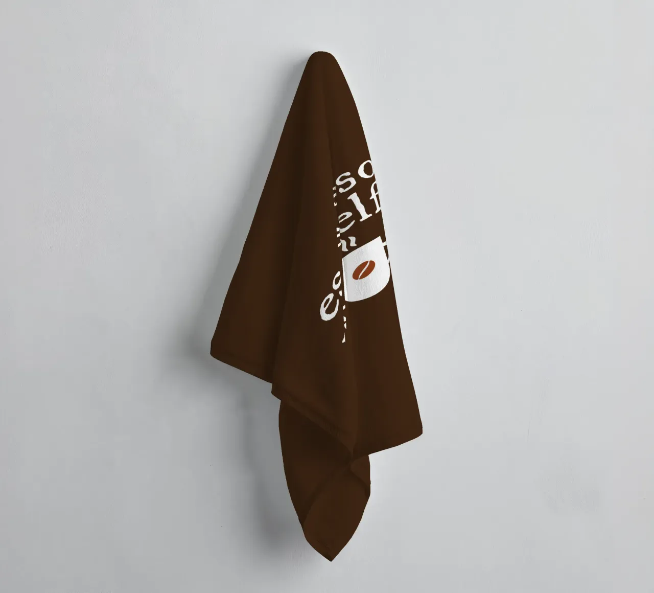 Espresso yourself in a mug badhanddoek van happieeagle