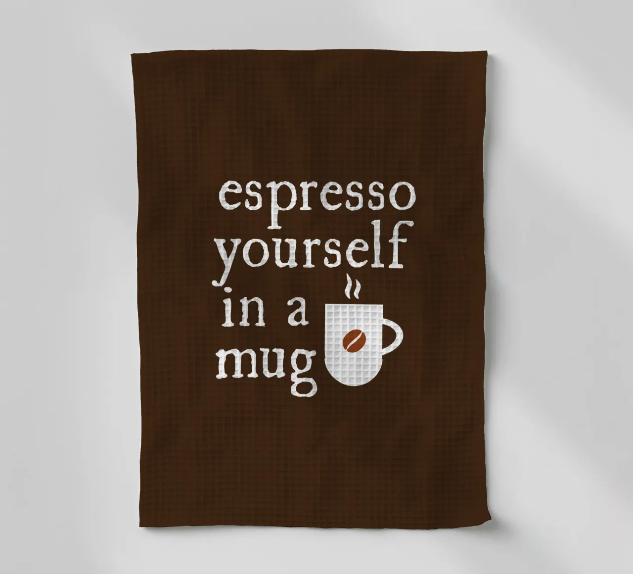Espresso yourself in a mug canovaccio da cucina da happieeagle