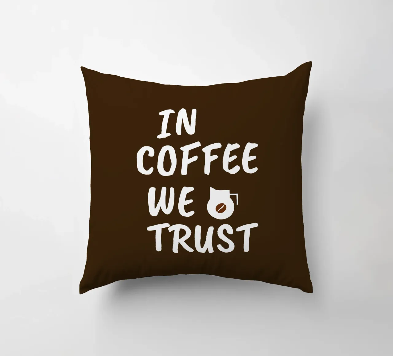 In coffee we trust cuscino da happieeagle