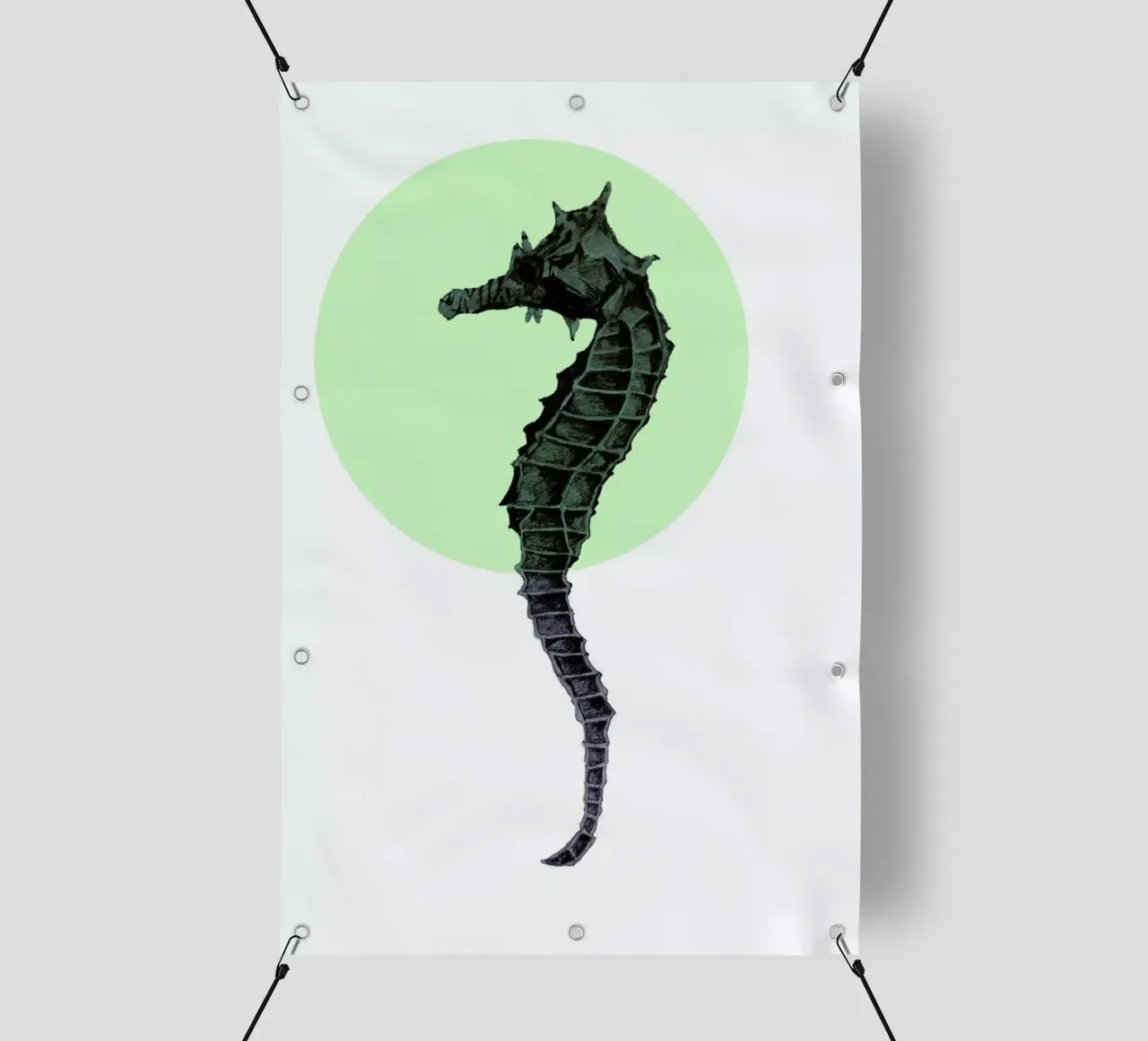 Seahorse telo in pvc da Morgan Kendall