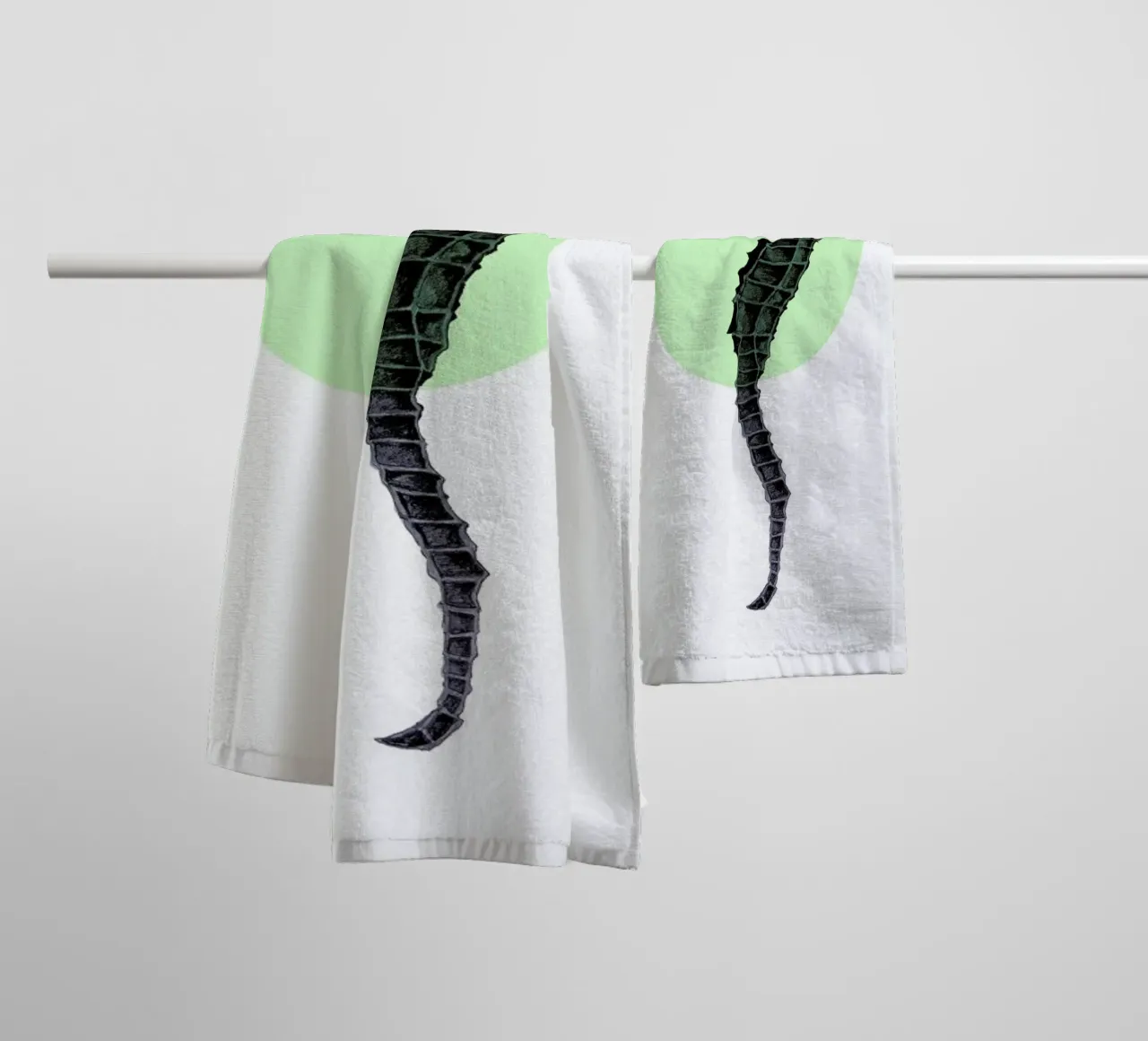 Seahorse asciugamano da bagno da Morgan Kendall