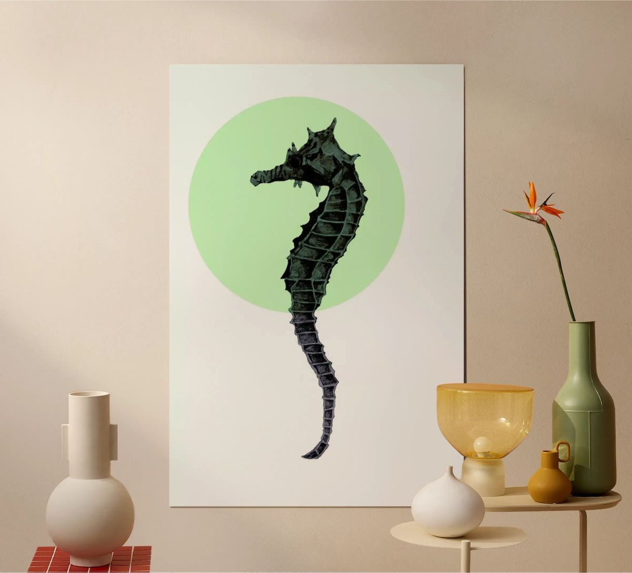 Seahorse poster by Morgan Kendall