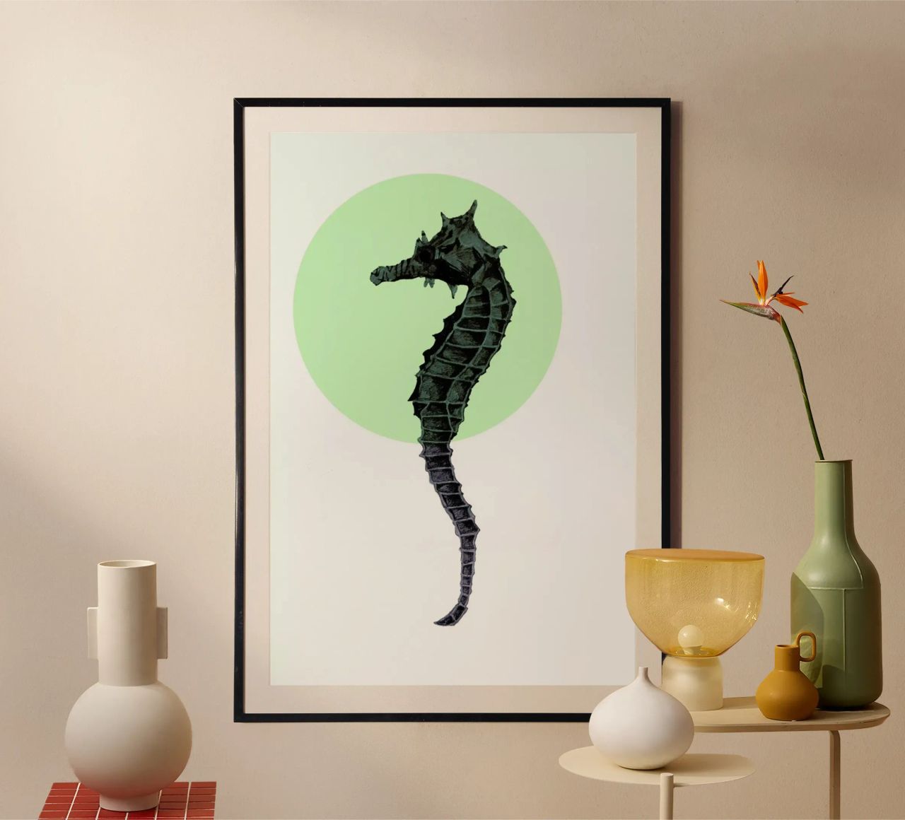 Seahorse poster by Morgan Kendall
