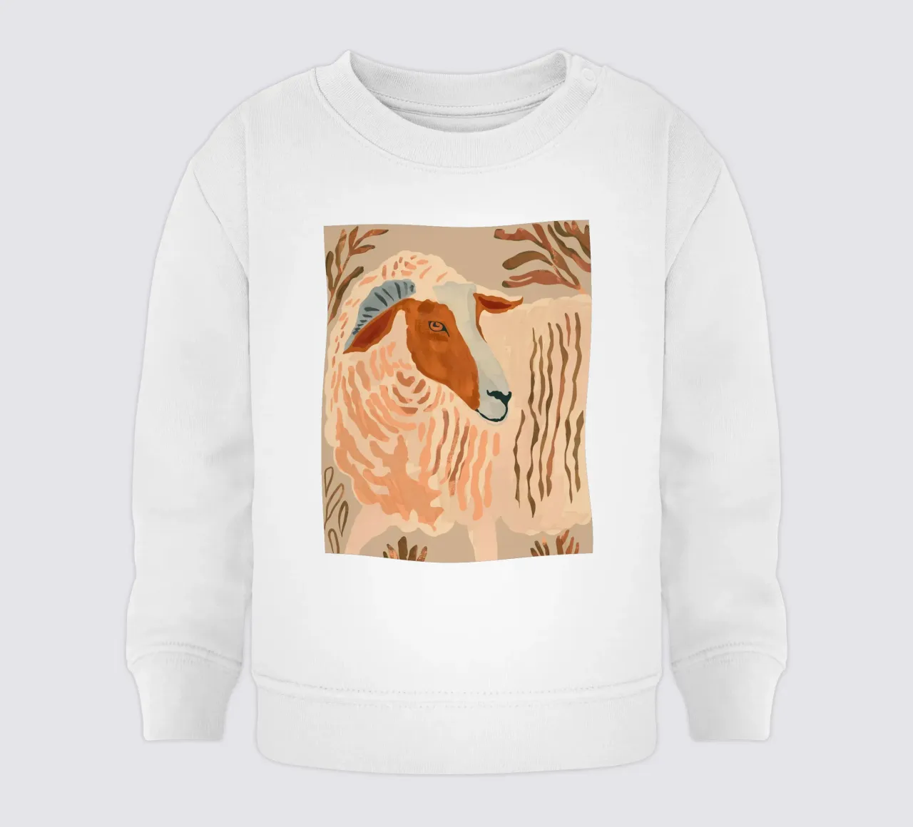 Ram rustico astratto 2 felpa neonato da ThingDesign