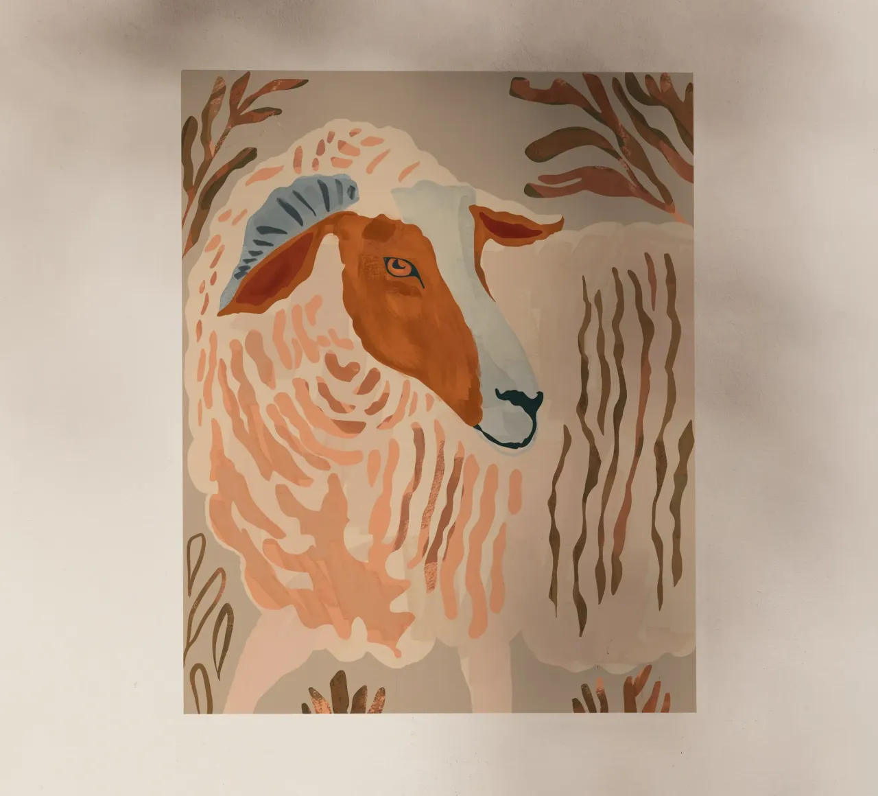 Ram rustico astratto 2 pellicola backlit da ThingDesign