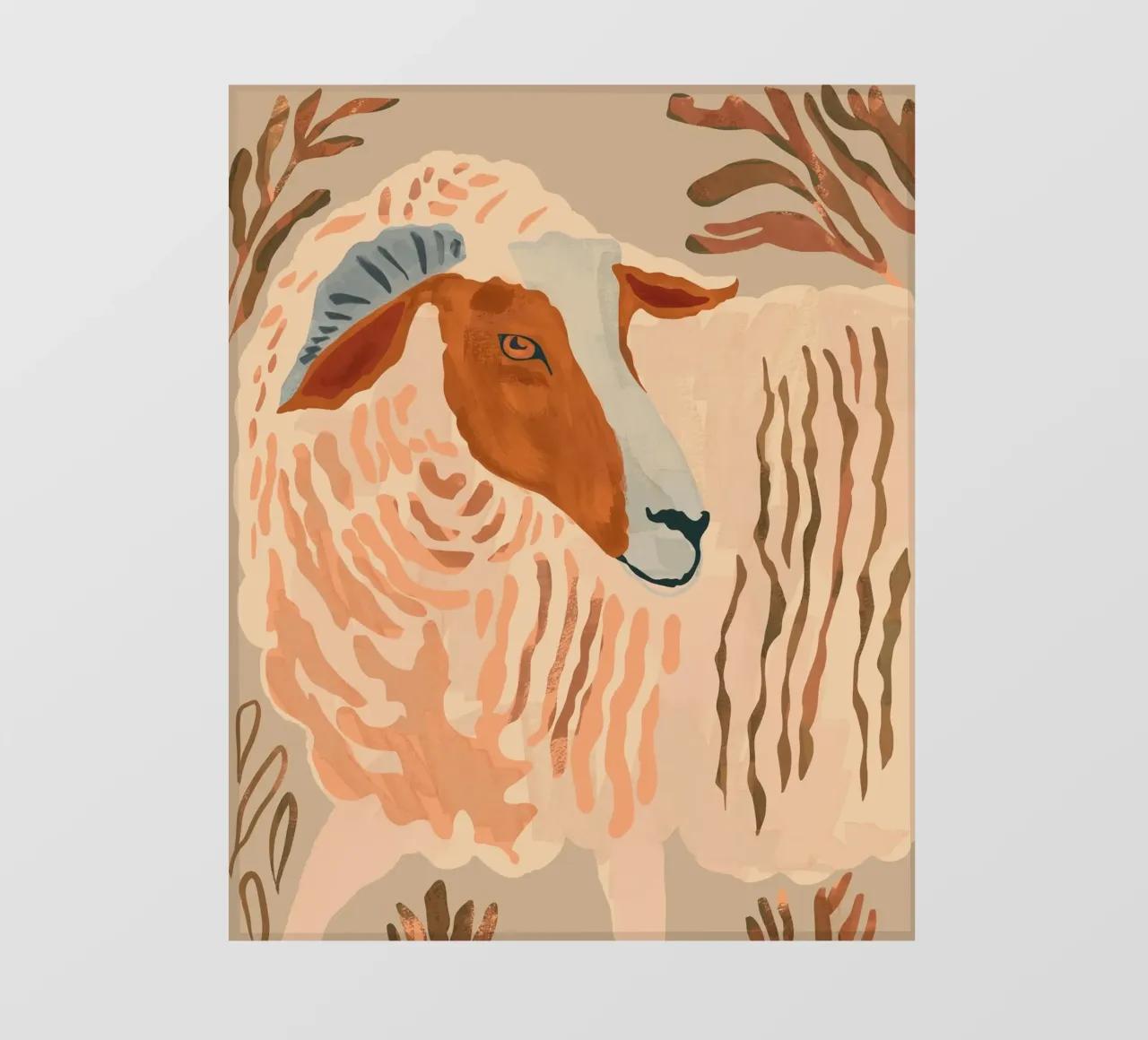 Ram rustico astratto 2 pellicola backlit da ThingDesign