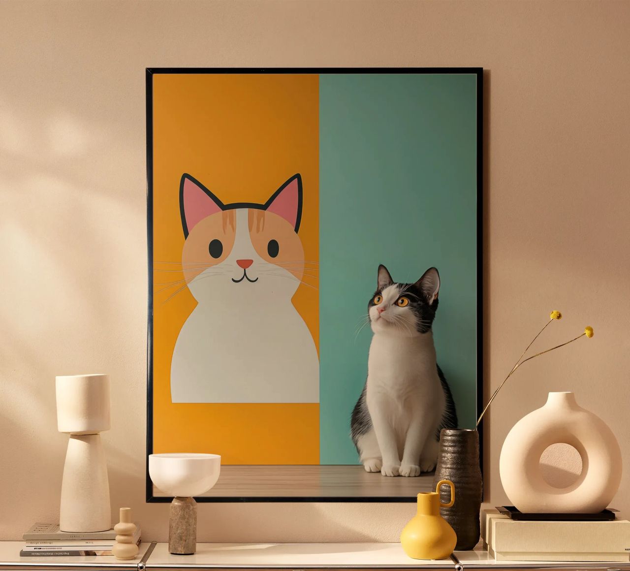 Katzen-Kunst Poster von Autofocus