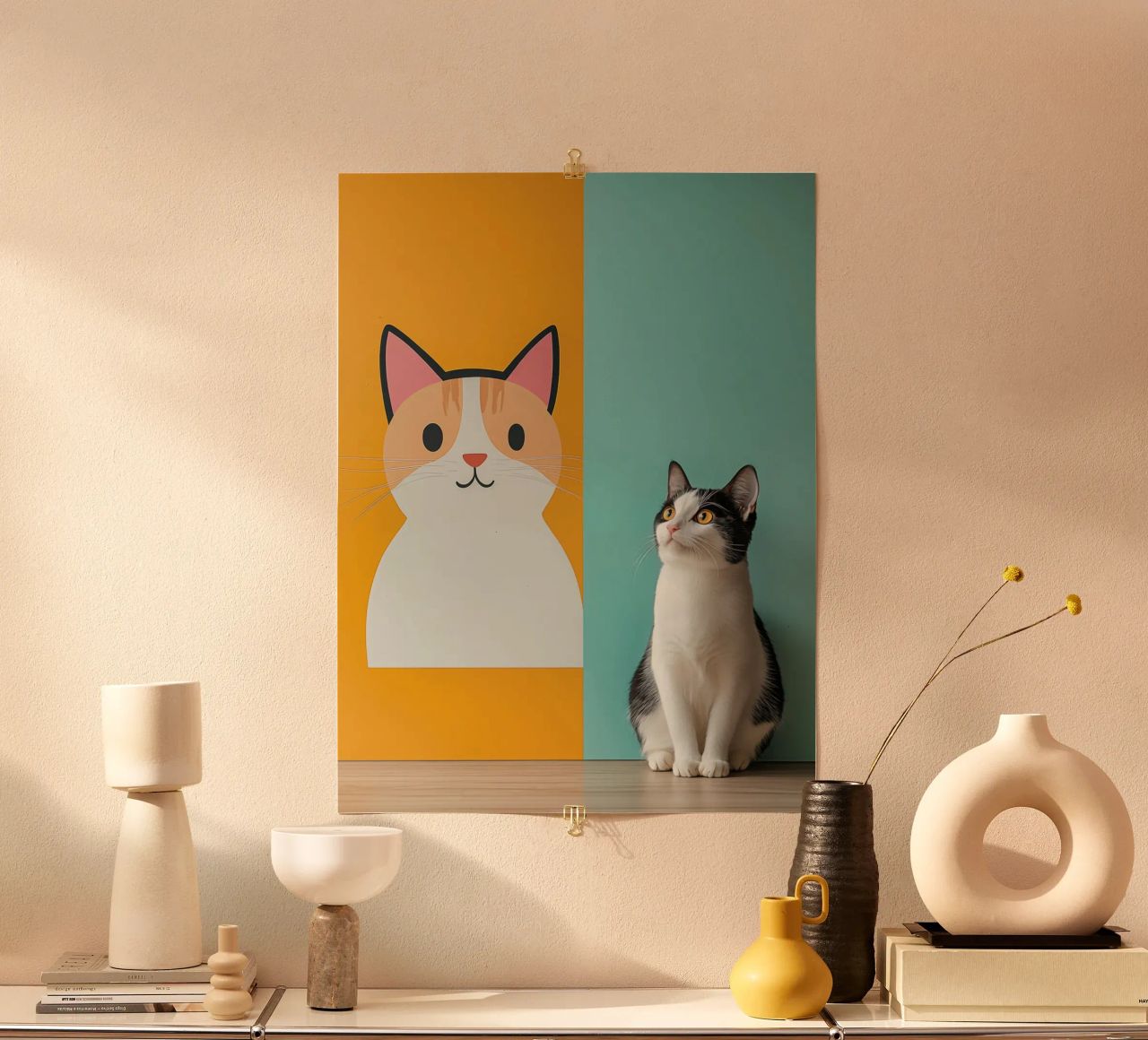 Katzen-Kunst Poster von Autofocus