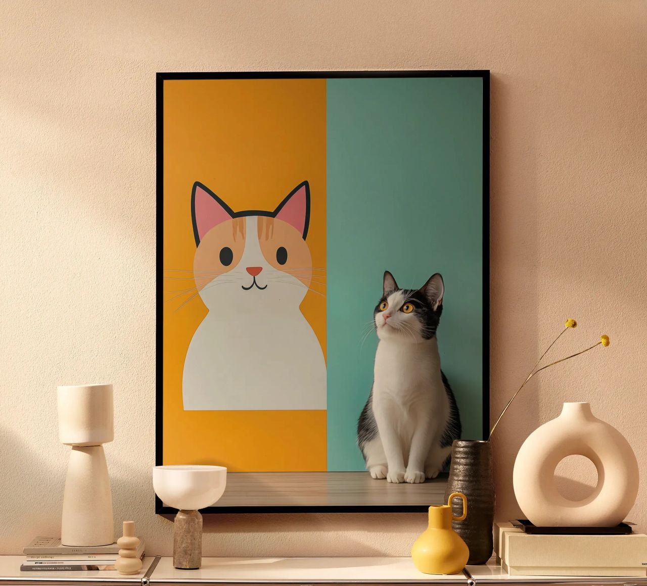 Katzen-Kunst Poster von Autofocus