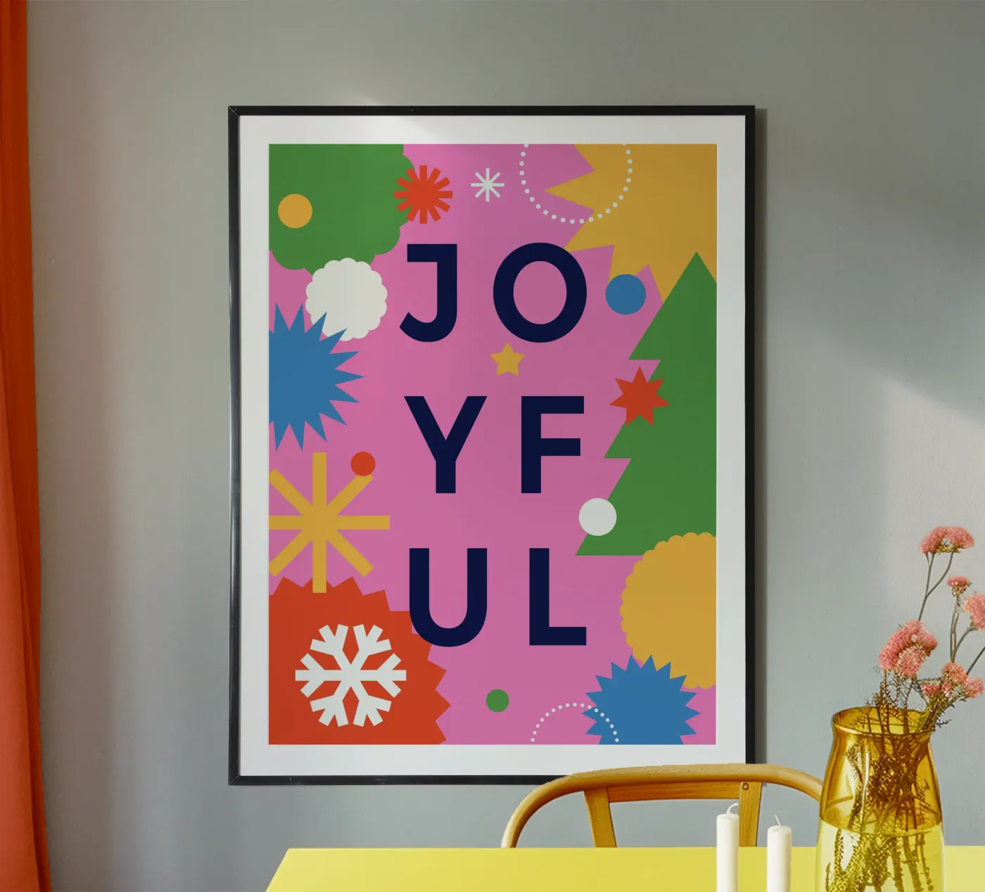 Joyful poster by Vector Hugo