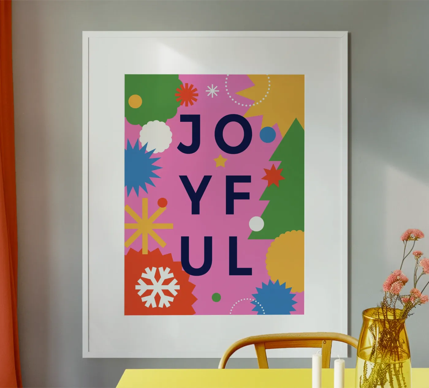 Joyful poster by Vector Hugo