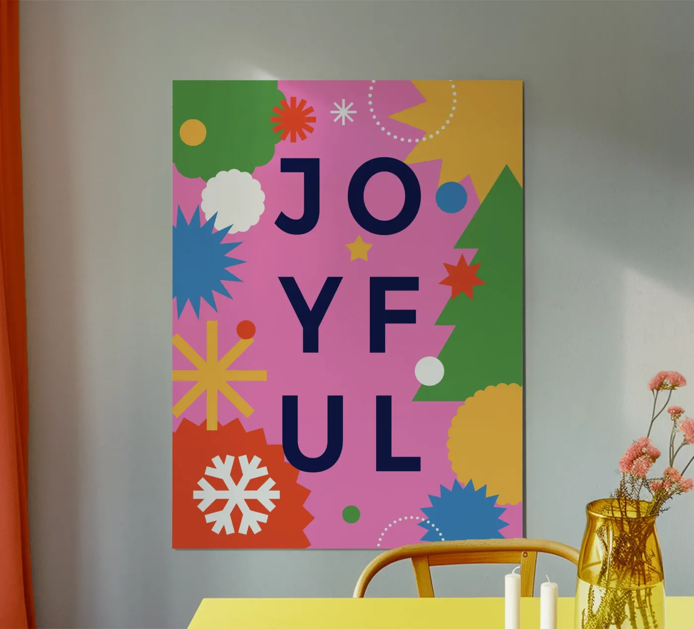 Joyful poster by Vector Hugo