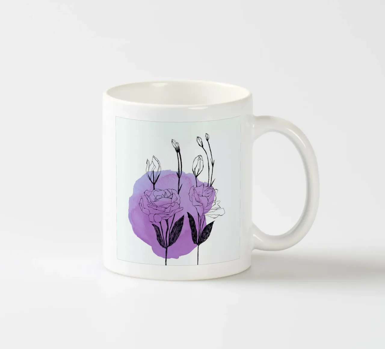 Lisianthus tazza in ceramica da Morgan Kendall