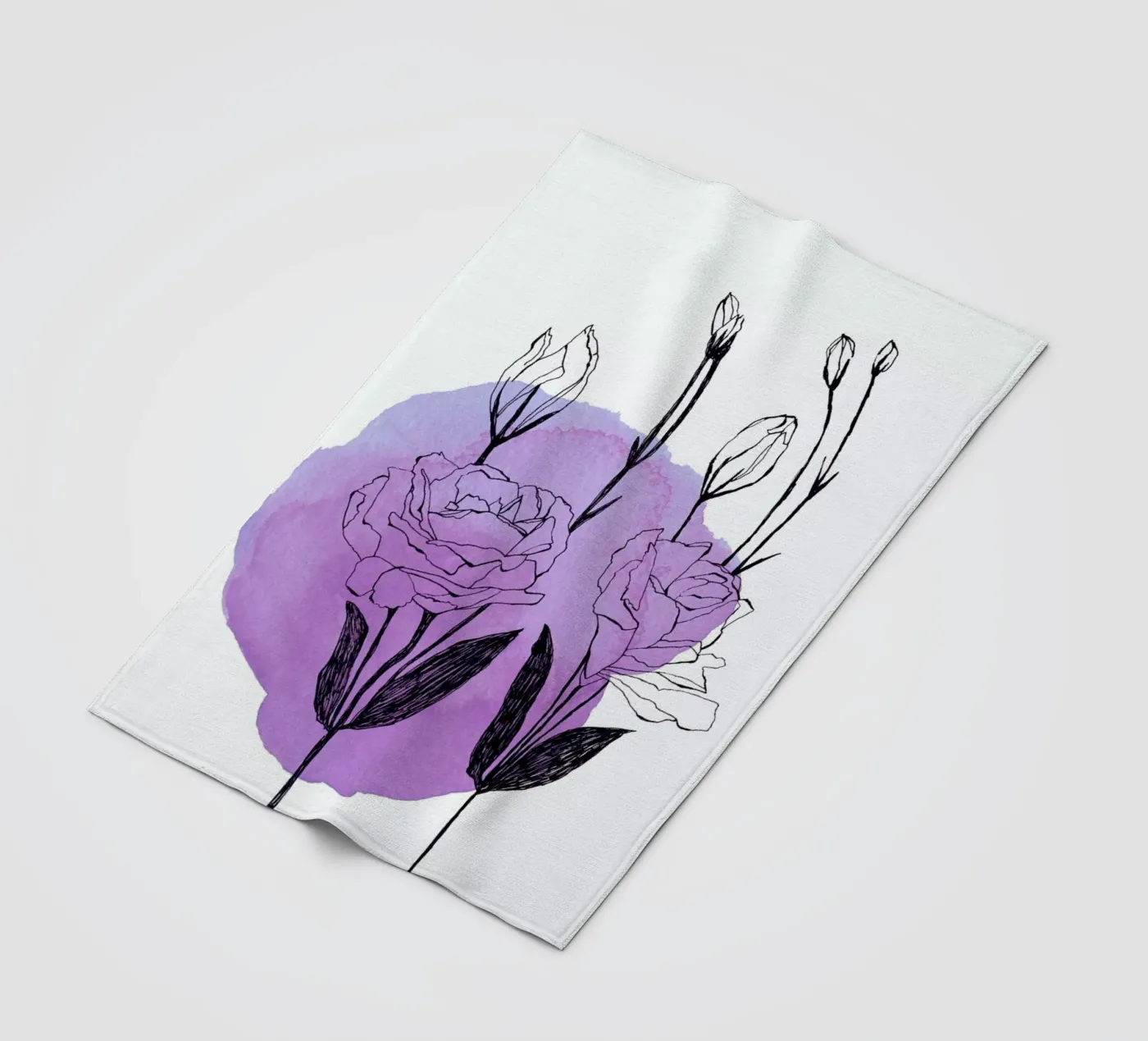 Lisianthus Fleecedecke von Morgan Kendall