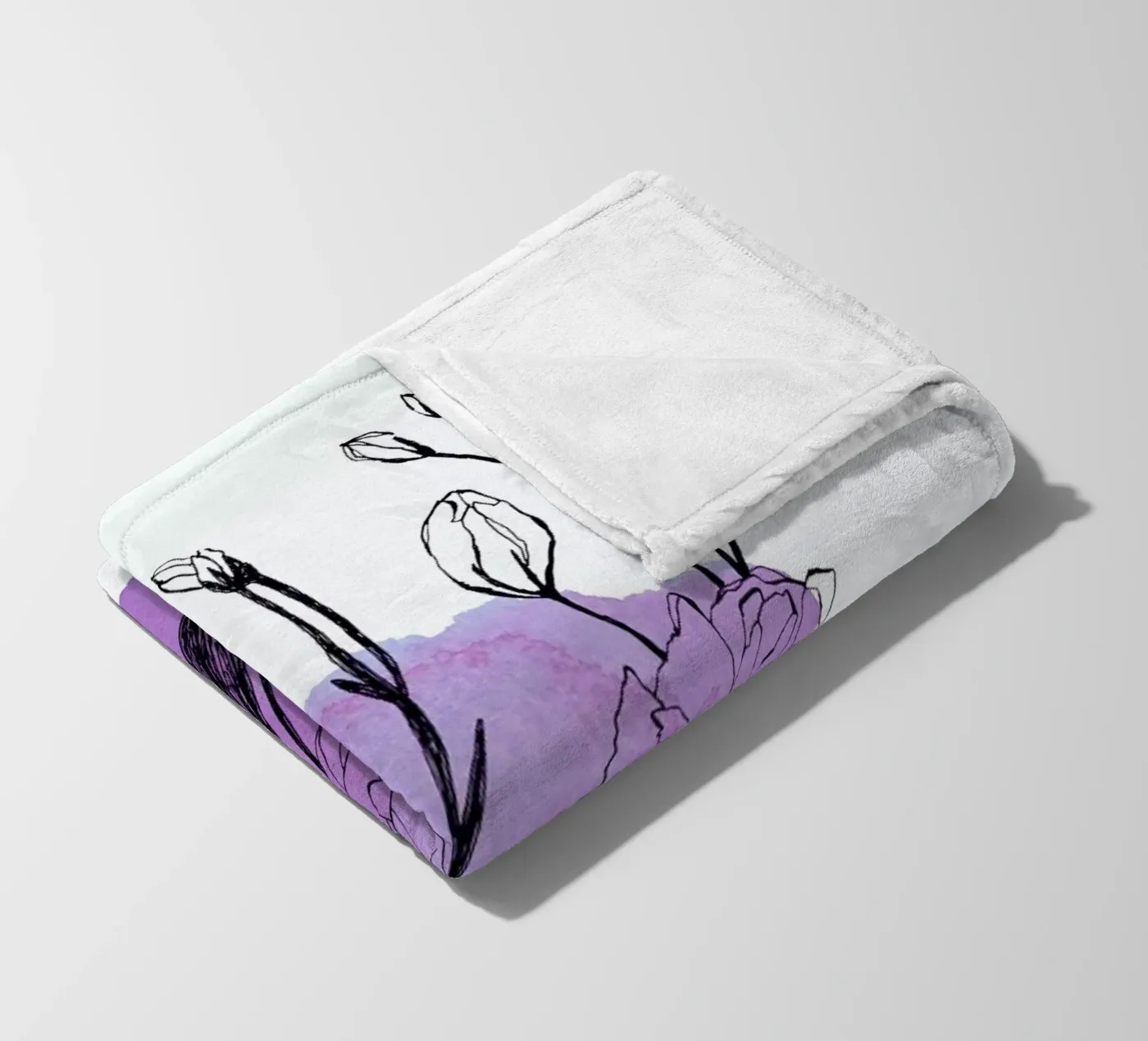 Lisianthus Fleecedecke von Morgan Kendall