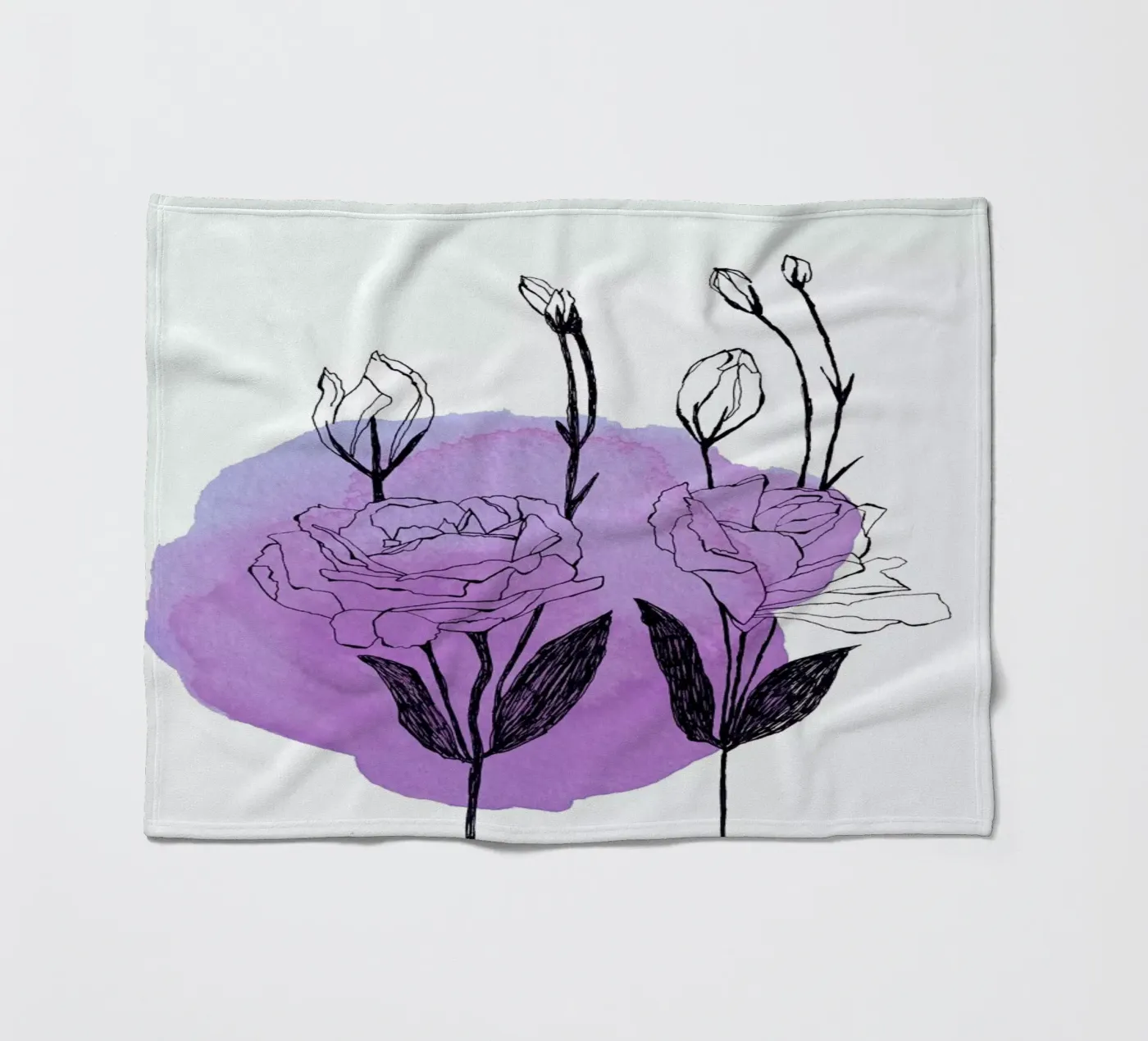 Lisianthus Fleecedecke von Morgan Kendall