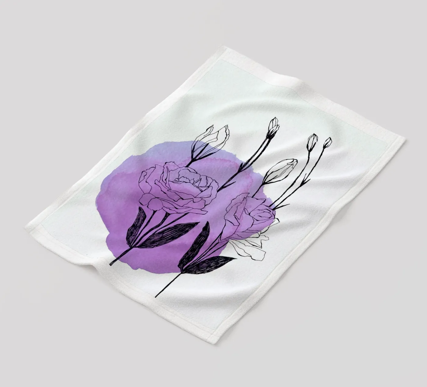 Lisianthus Fleecedecke von Morgan Kendall