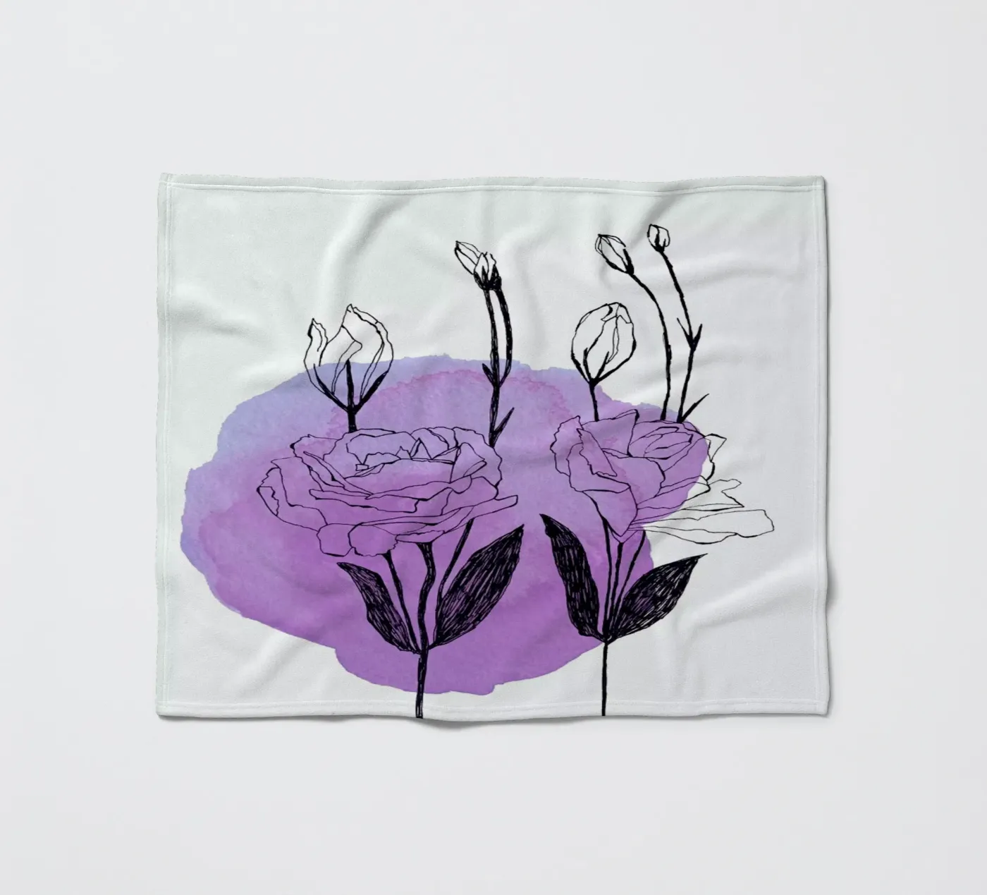 Lisianthus Fleecedecke von Morgan Kendall