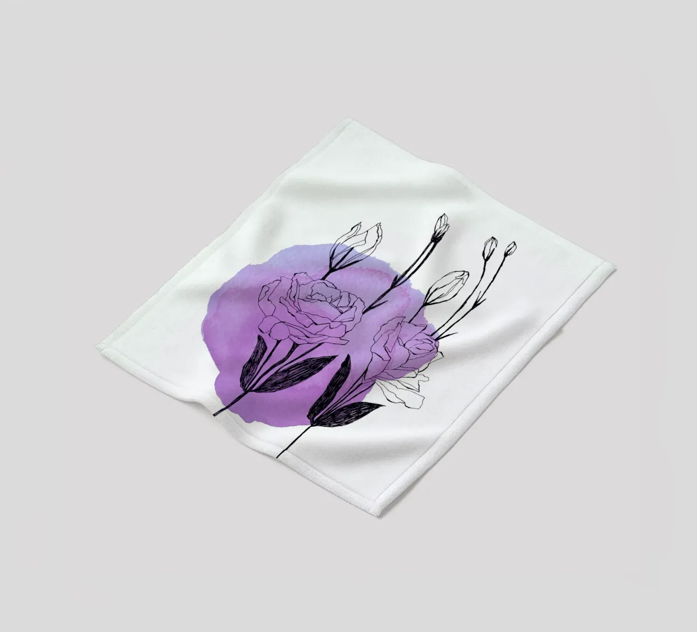 Lisianthus Fleecedecke von Morgan Kendall