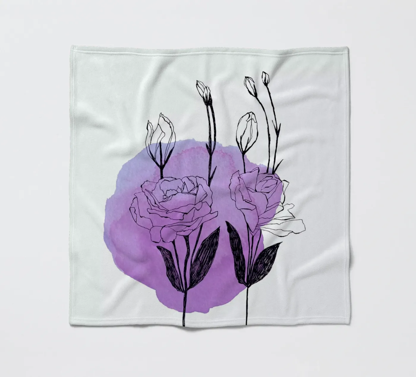 Lisianthus Fleecedecke von Morgan Kendall