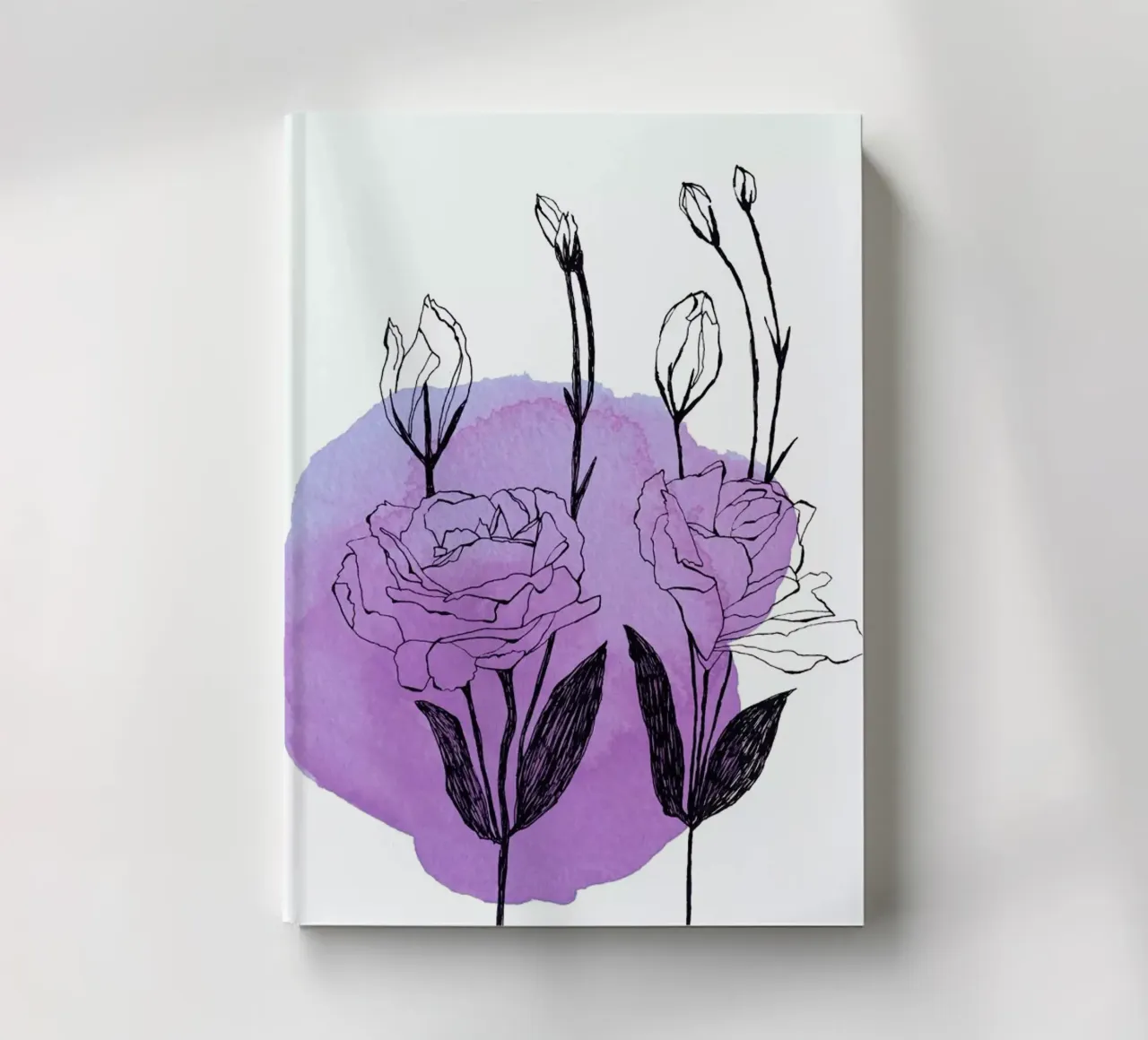 Lisianthus notebook by Morgan Kendall