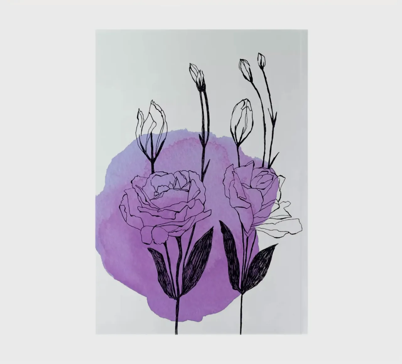 Lisianthus notebook by Morgan Kendall