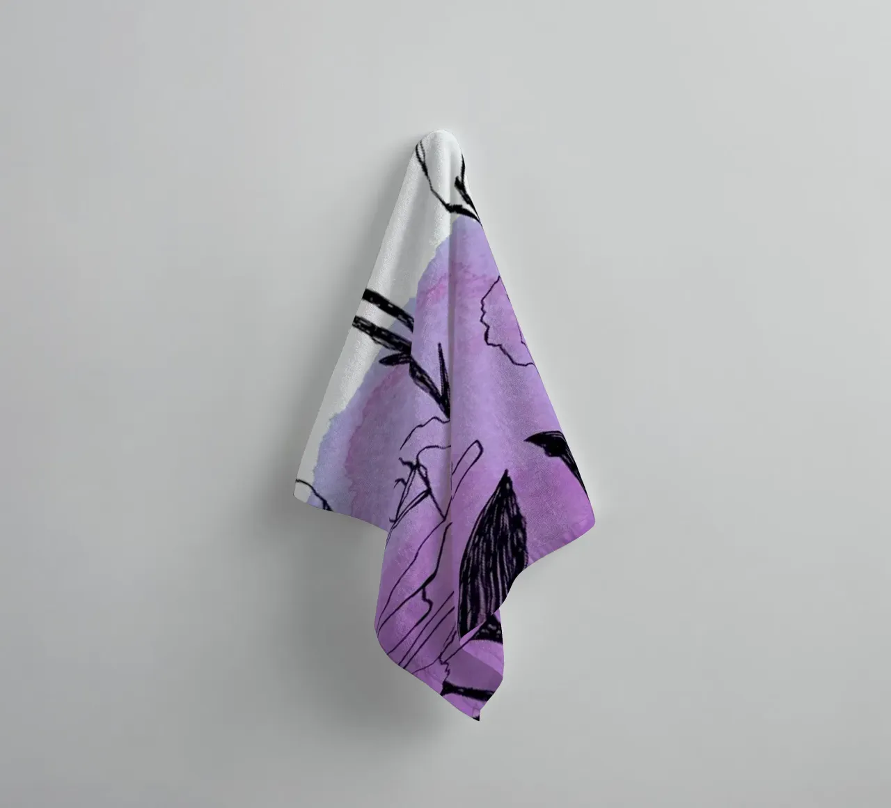 Lisianthus asciugamano da bagno da Morgan Kendall