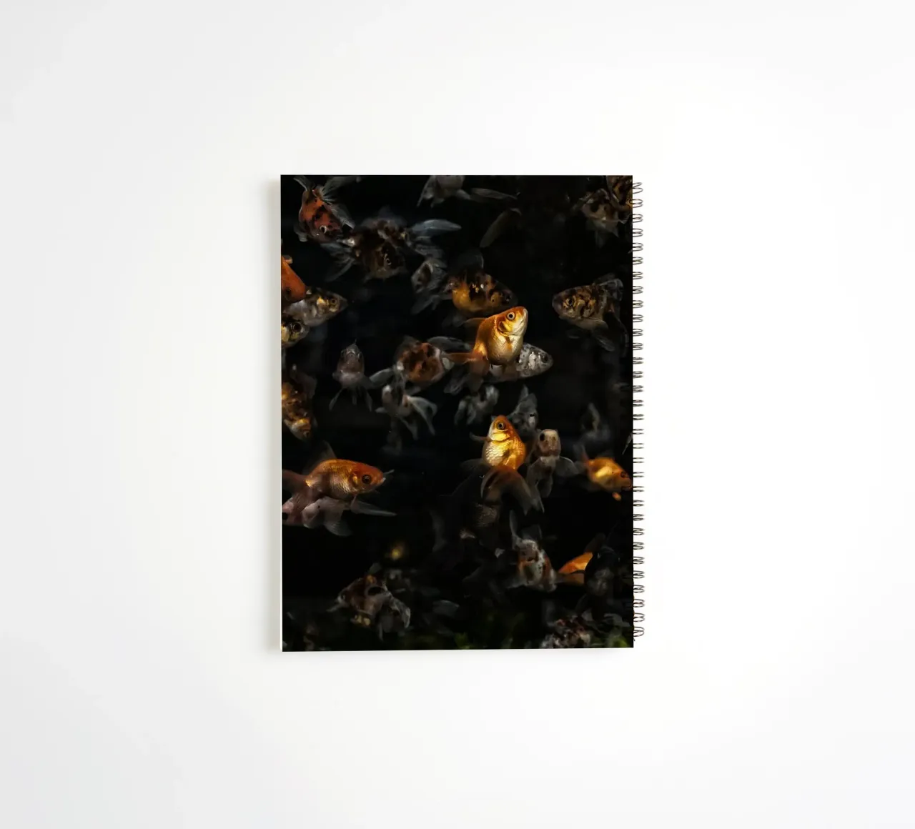 Grace in Motion: Goldfish spiral notebook by Curious Collections by Marielle Leenders