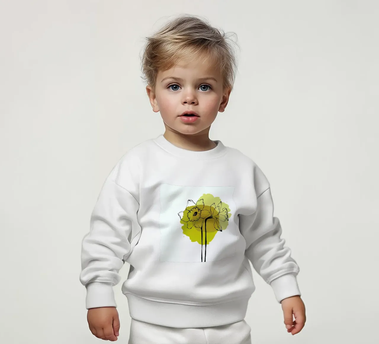 Yellow Daffodils felpa neonato da Morgan Kendall