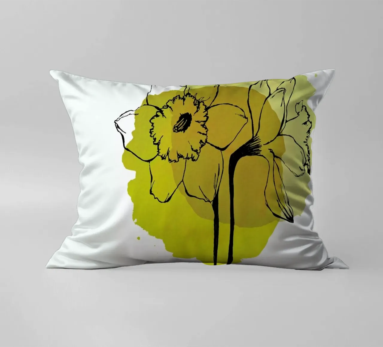 Yellow Daffodils cuscino da Morgan Kendall