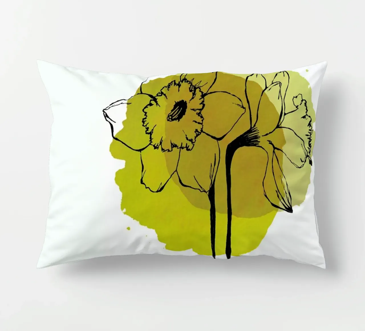 Yellow Daffodils cuscino da Morgan Kendall