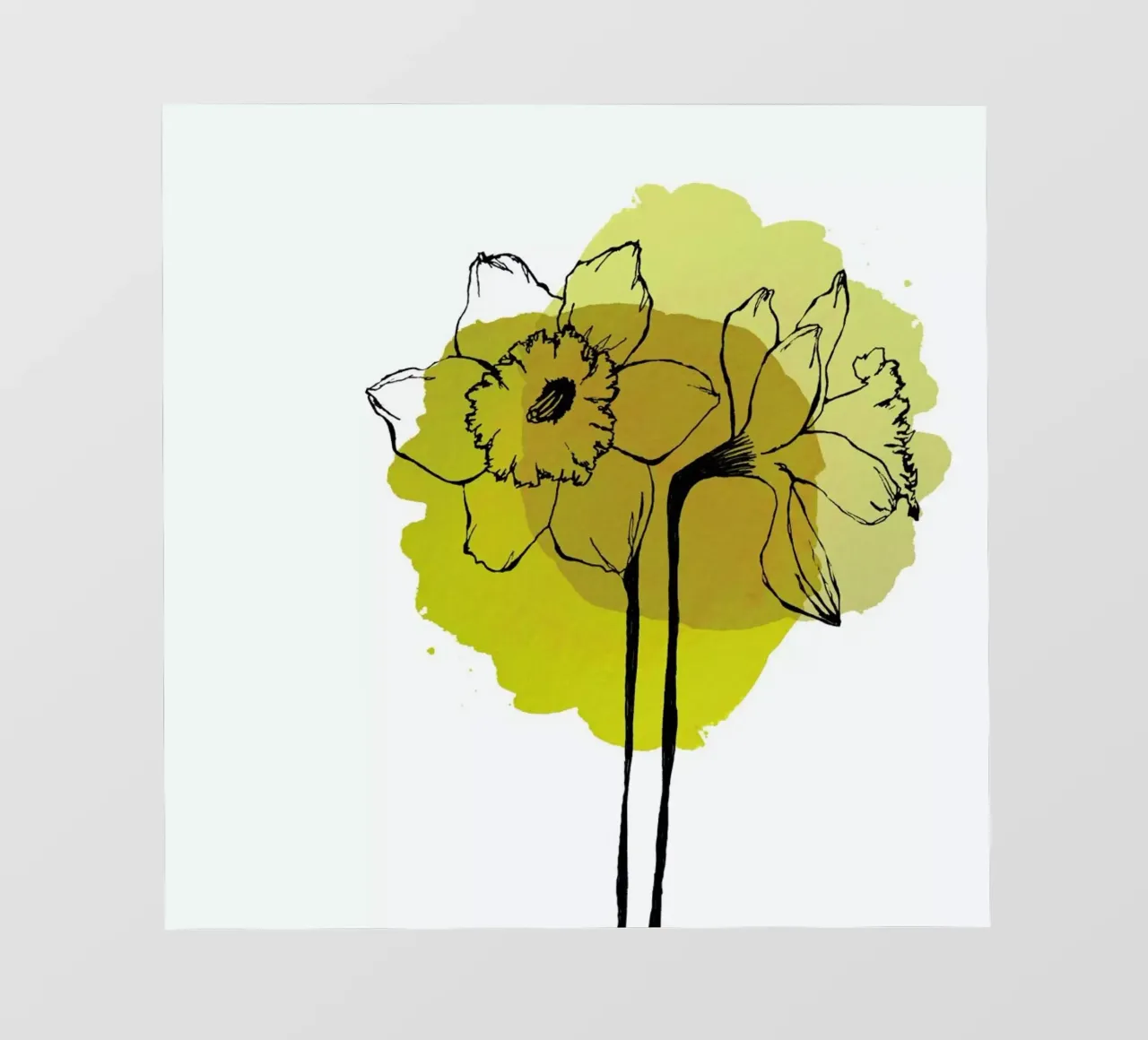 Yellow Daffodils telo in pvc da Morgan Kendall