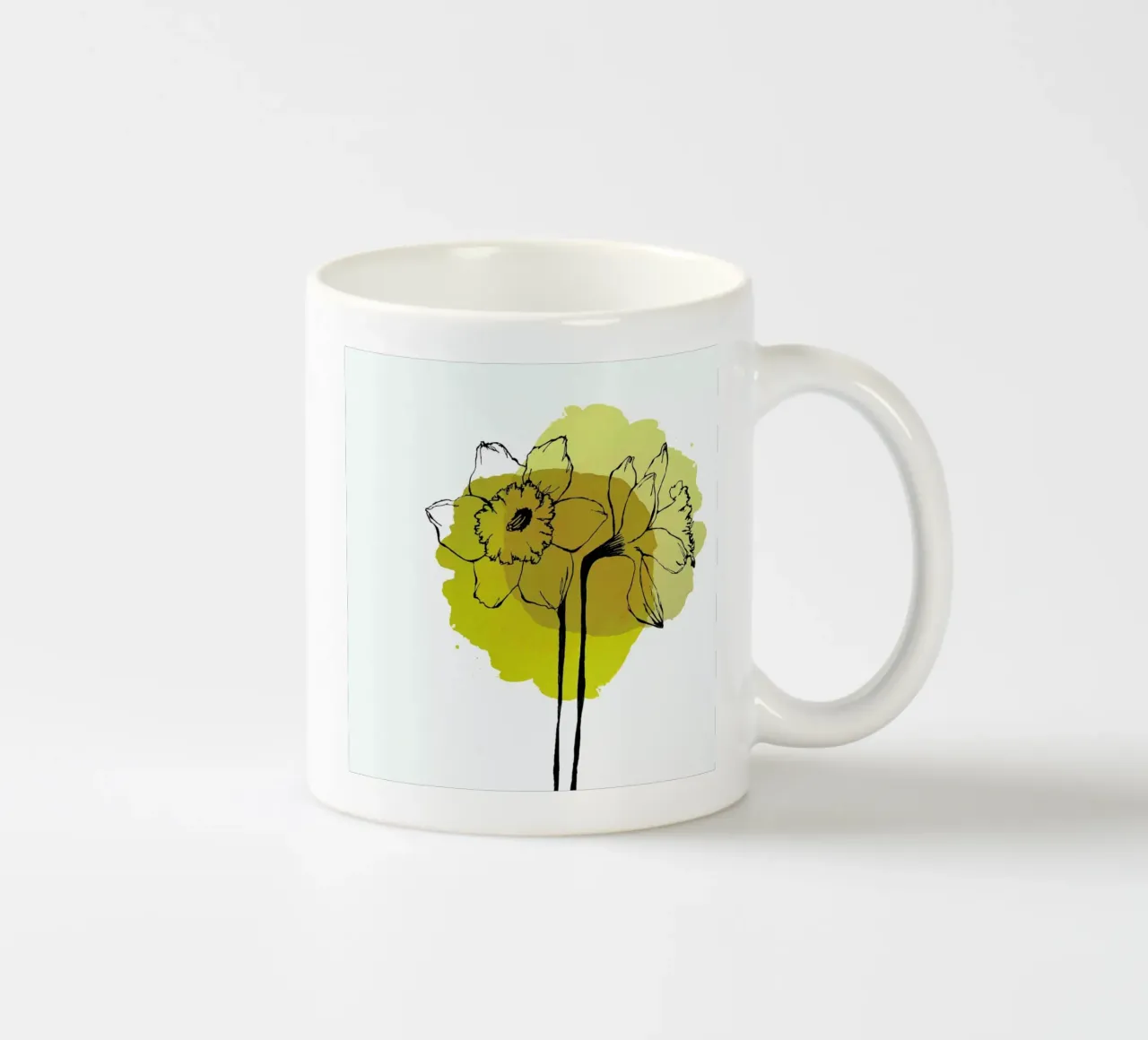 Yellow Daffodils tazza in ceramica da Morgan Kendall