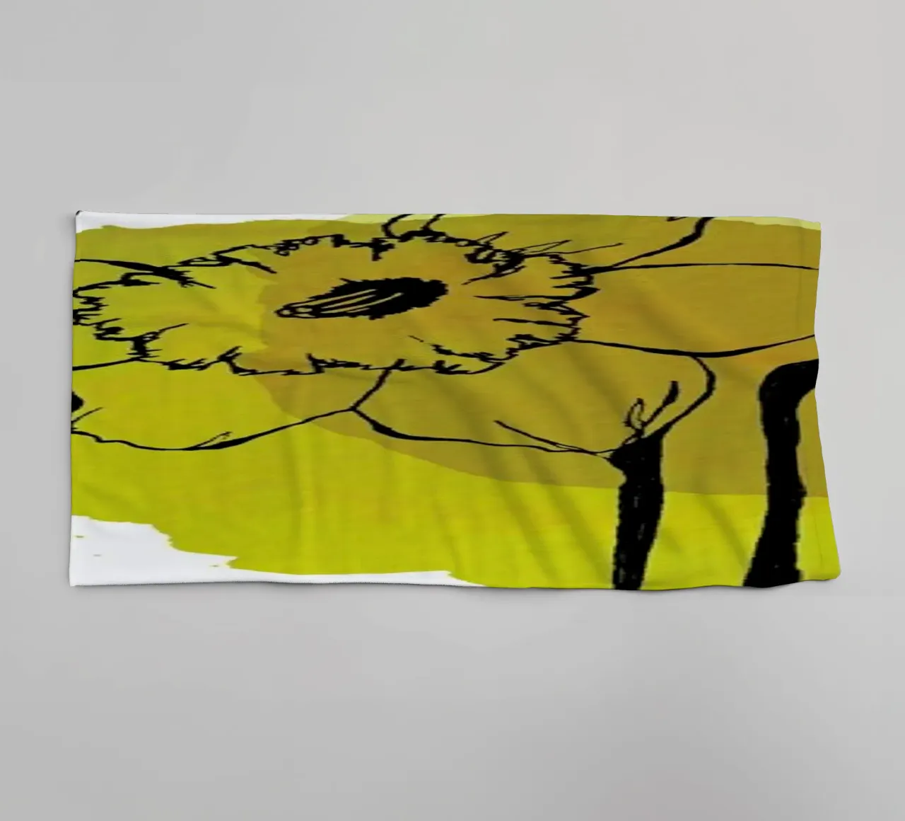 Yellow Daffodils asciugamano da bagno da Morgan Kendall