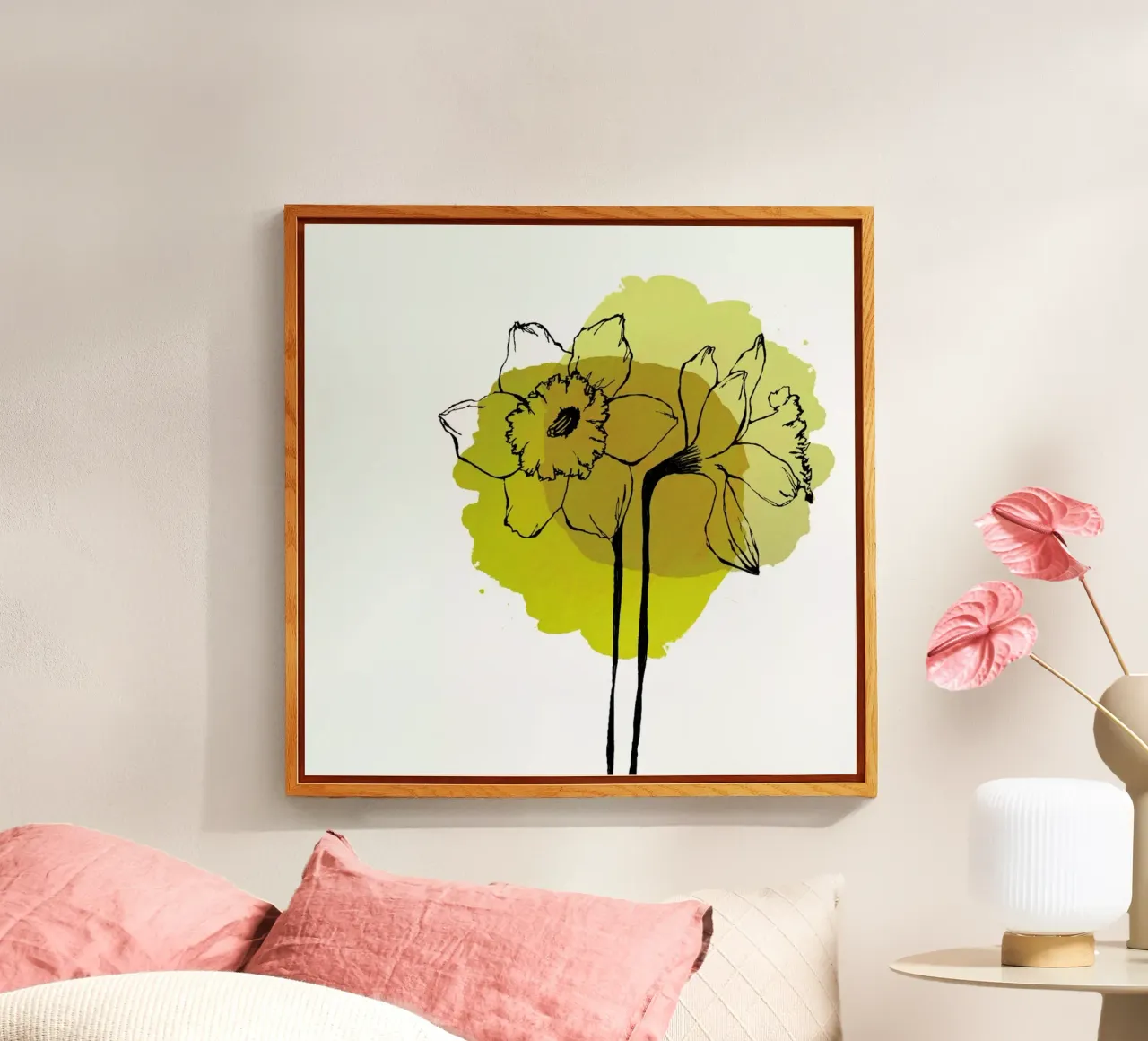 Yellow Daffodils plexiglass da Morgan Kendall