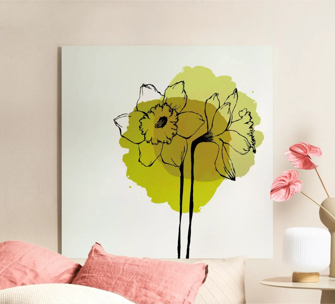 Yellow Daffodils plexiglass da Morgan Kendall