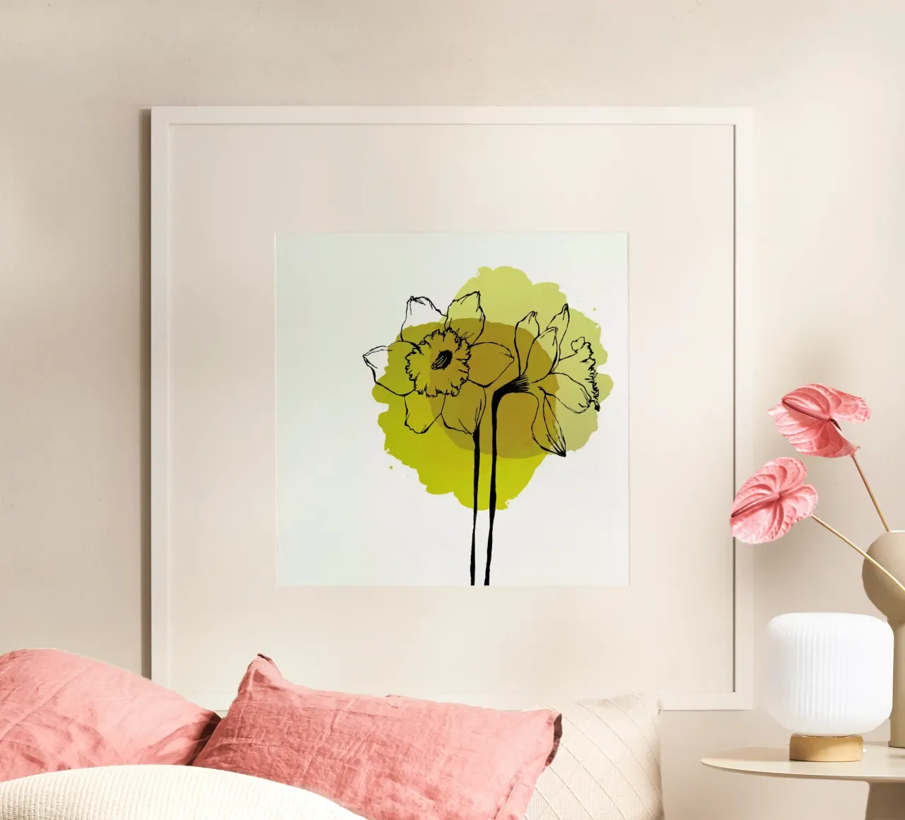 Yellow Daffodils carta hahnemühle da Morgan Kendall