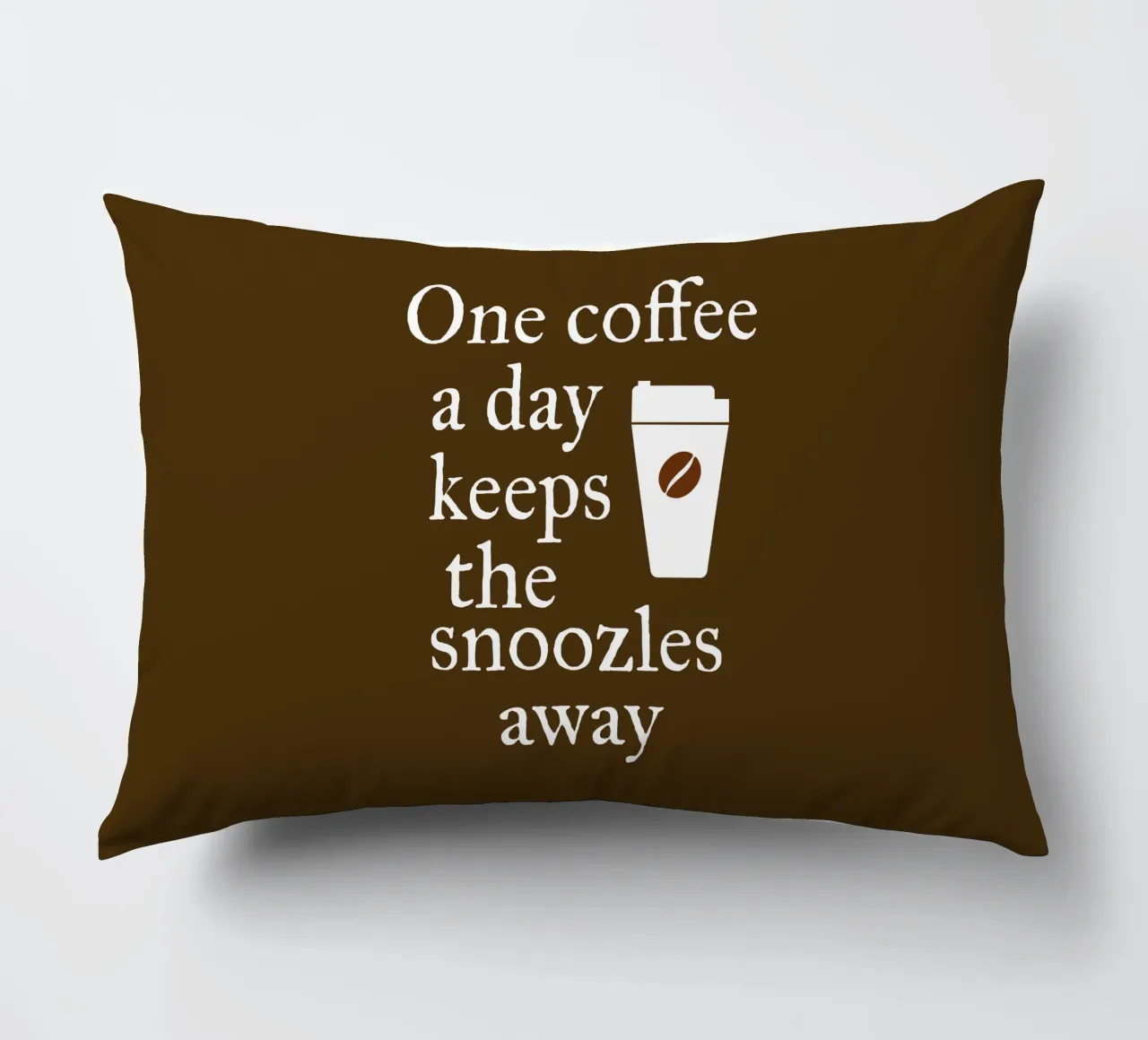 One coffee a day keeps the snoozles away cuscino da happieeagle